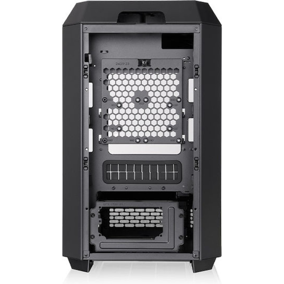 Thermaltake The Tower 250 Gaming Mini Tower Κουτί Υπολογιστή με Πλαϊνό Παράθυρο και RGB Φωτισμό Μαύρο