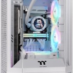 Thermaltake The Tower 250 Gaming Mini Tower Κουτί Υπολογιστή με Πλαϊνό Παράθυρο και RGB Φωτισμό Snow