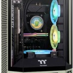 Thermaltake The Tower 250 Gaming Mini Tower Κουτί Υπολογιστή με Πλαϊνό Παράθυρο και RGB Φωτισμό Matcha Green