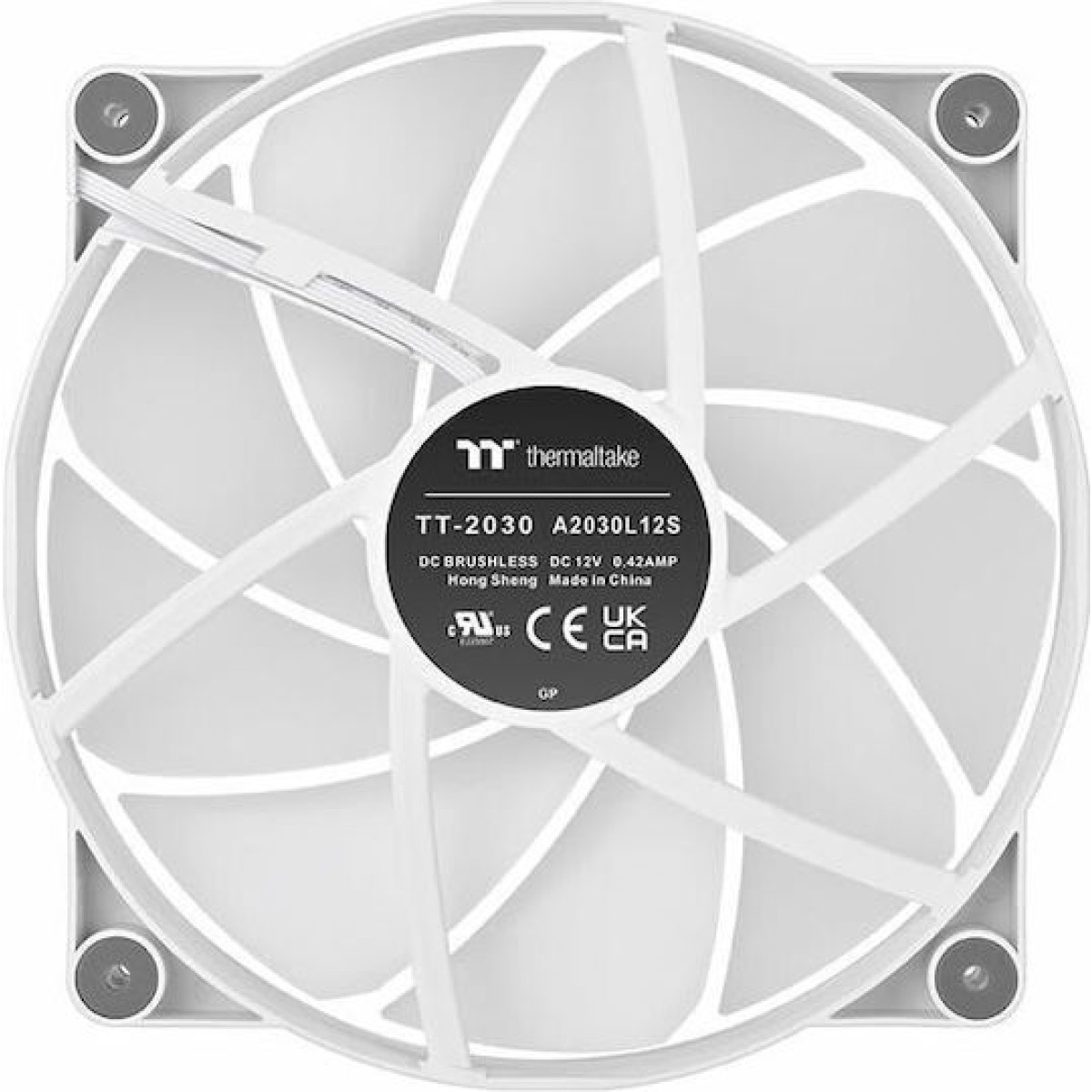 Thermaltake CT200 Case Fan με ARGB Φωτισμό και Σύνδεση 4-Pin PWM Λευκό
