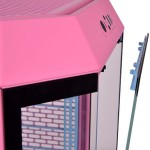 Thermaltake The Tower 300 Micro Tower Κουτί Υπολογιστή με Πλαϊνό Παράθυρο και RGB Φωτισμό Bubble Pink