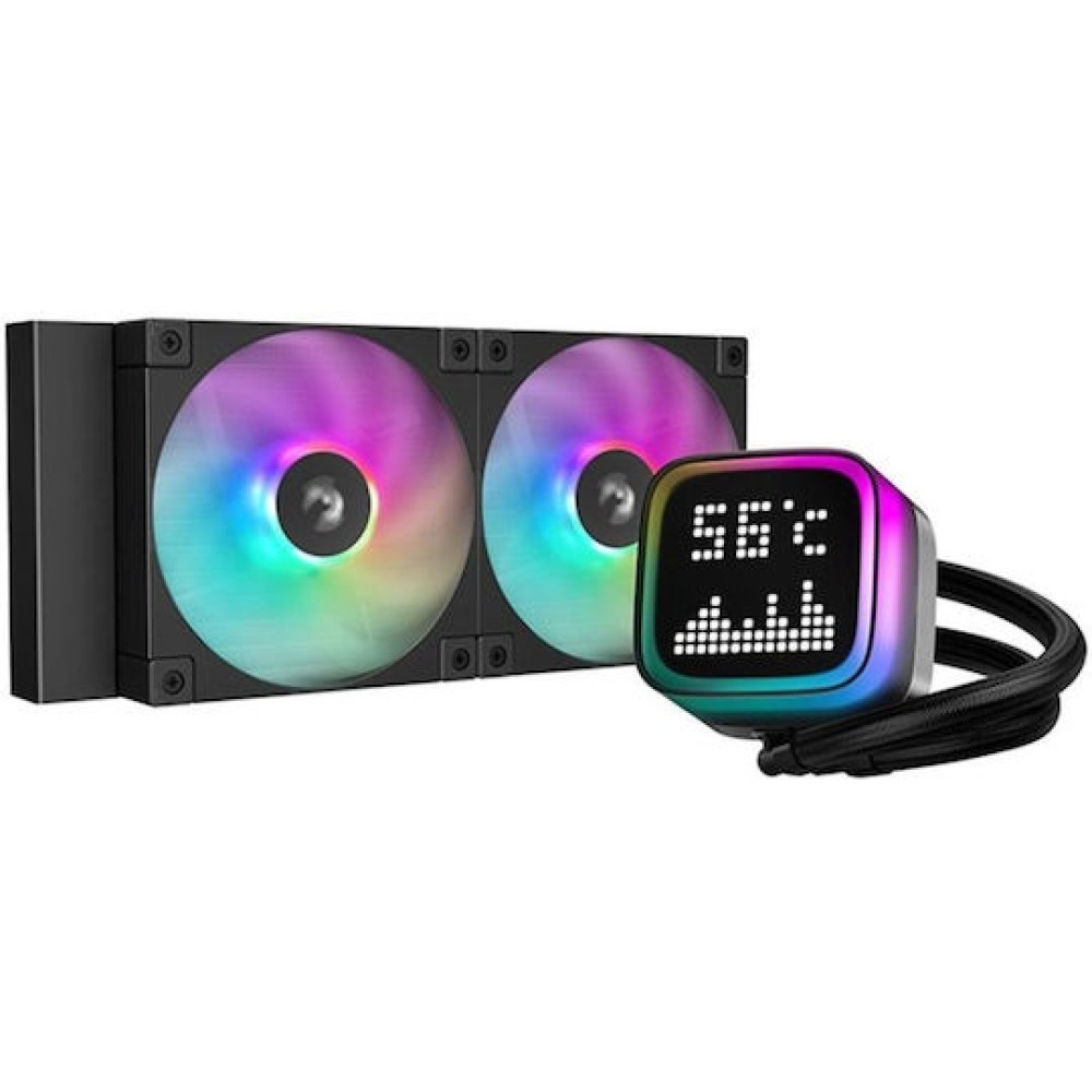 Deepcool LP240 Υδρόψυξη Επεξεργαστή Διπλού Ανεμιστήρα 120mm για Socket AM4/AM5/1700/1200/115x με ARGB Φωτισμό