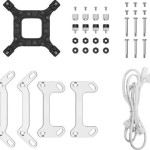 Deepcool LT240 Υδρόψυξη Επεξεργαστή Διπλού Ανεμιστήρα 120mm για Socket AM4/AM5/1700/1200/115x με ARGB Φωτισμό Λευκή