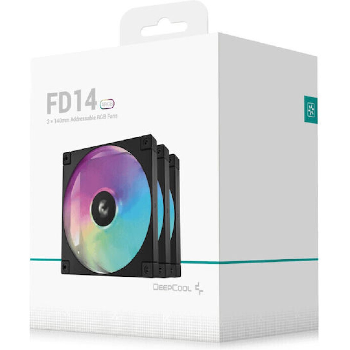 Deepcool Fd14 Case Fan 140mm με ARGB Φωτισμό και Σύνδεση 3-Pin / 4-Pin PWM 3τμχ