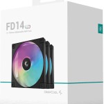 Deepcool Fd14 Case Fan 140mm με ARGB Φωτισμό και Σύνδεση 3-Pin / 4-Pin PWM 3τμχ