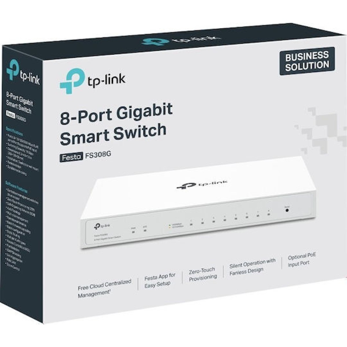TP-LINK FS308G v1 Managed L2 Switch με 8 Θύρες Gigabit (1Gbps) Ethernet