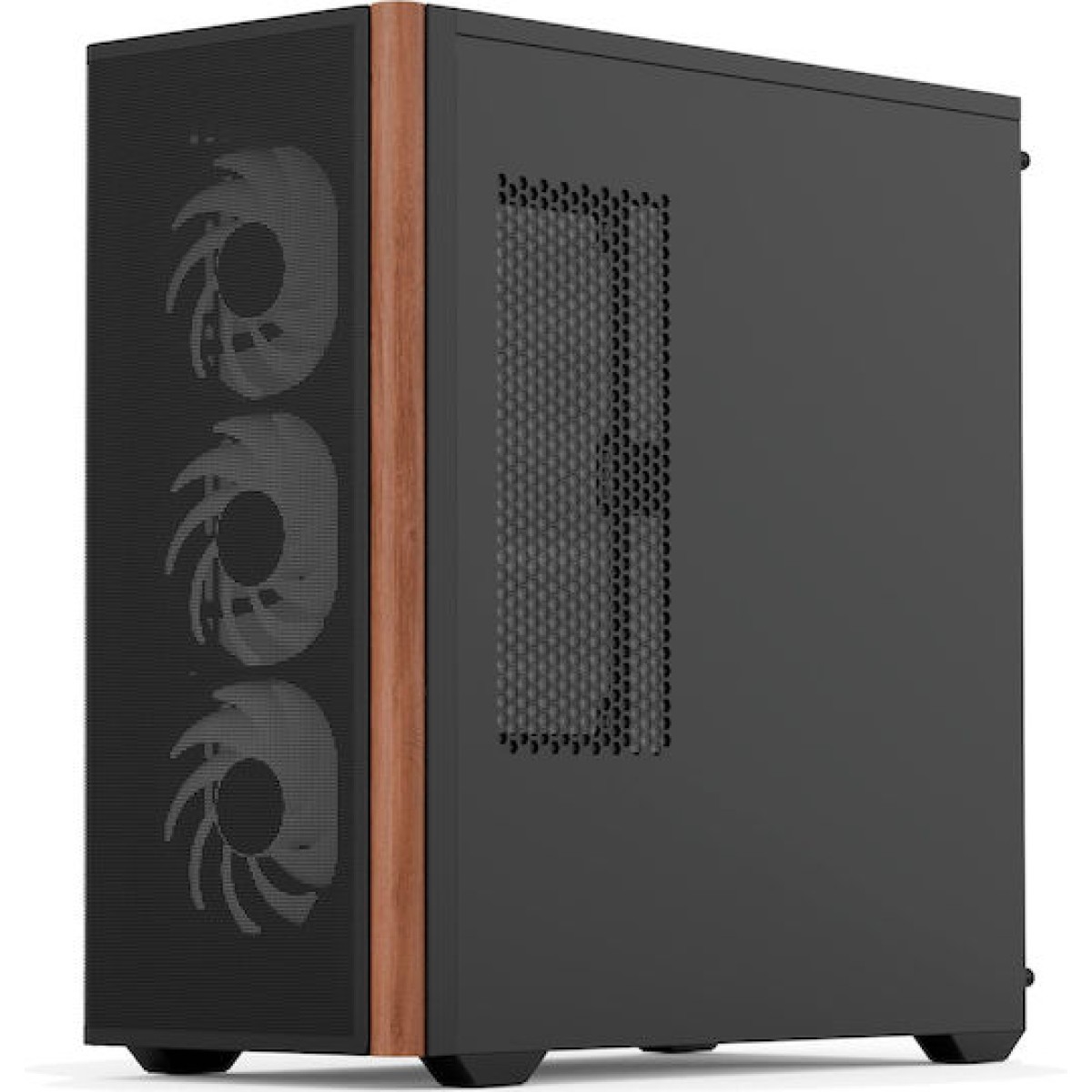 Aerocool D501A V2 Gaming Midi Tower Κουτί Υπολογιστή με Πλαϊνό Παράθυρο και RGB Φωτισμό Μαύρο