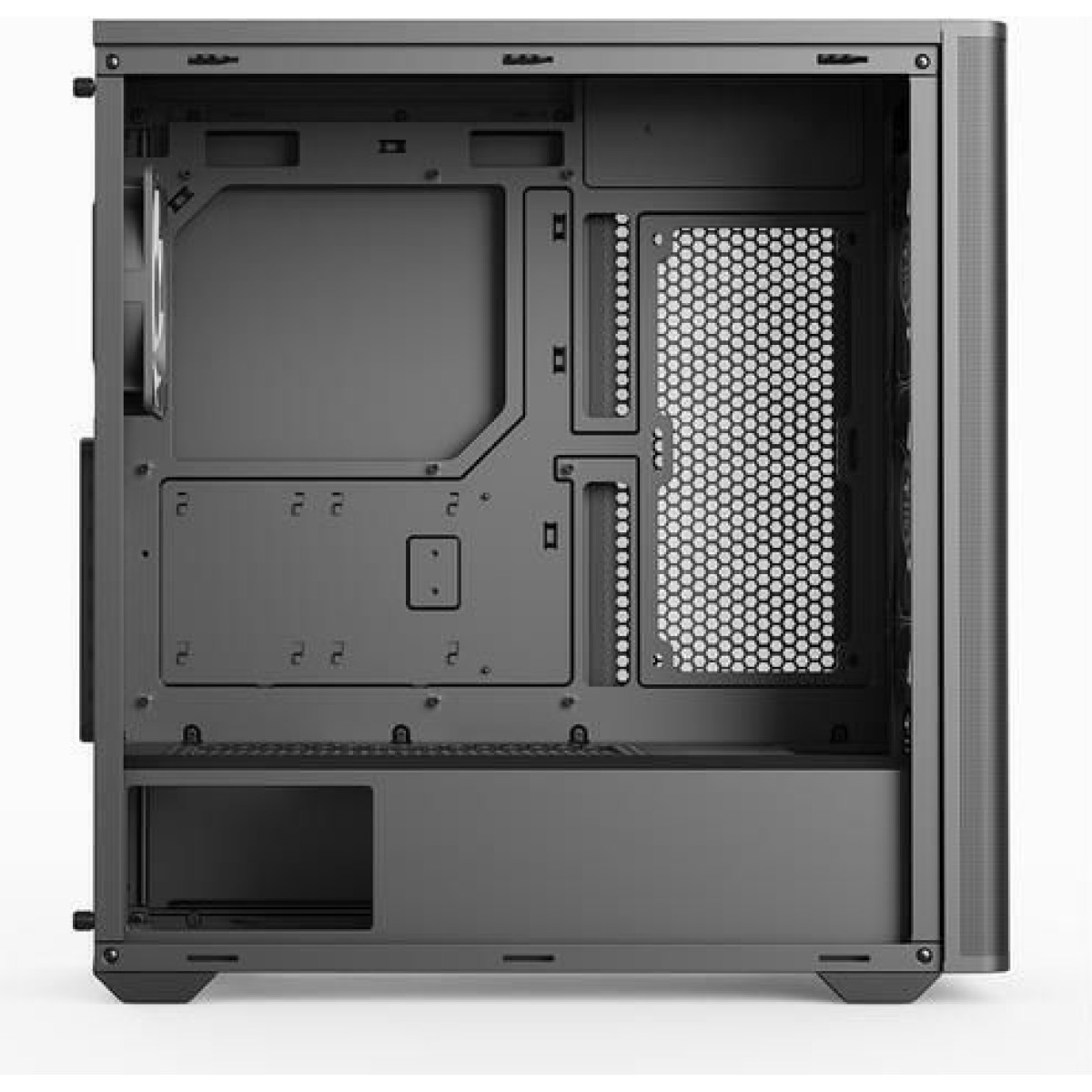 Aerocool D501A V2 Gaming Midi Tower Κουτί Υπολογιστή με Πλαϊνό Παράθυρο και RGB Φωτισμό Μαύρο