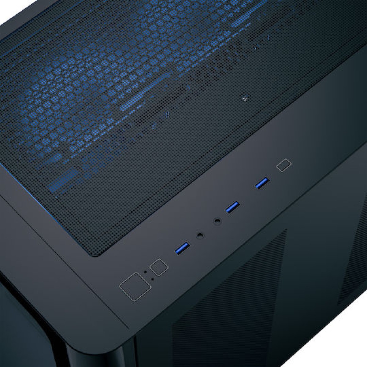 Aerocool P500C Gaming Midi Tower Κουτί Υπολογιστή με Πλαϊνό Παράθυρο Μαύρο