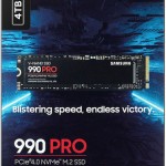 Samsung 990 Pro SSD 4TB M.2 NVMe PCI Express 4.0
