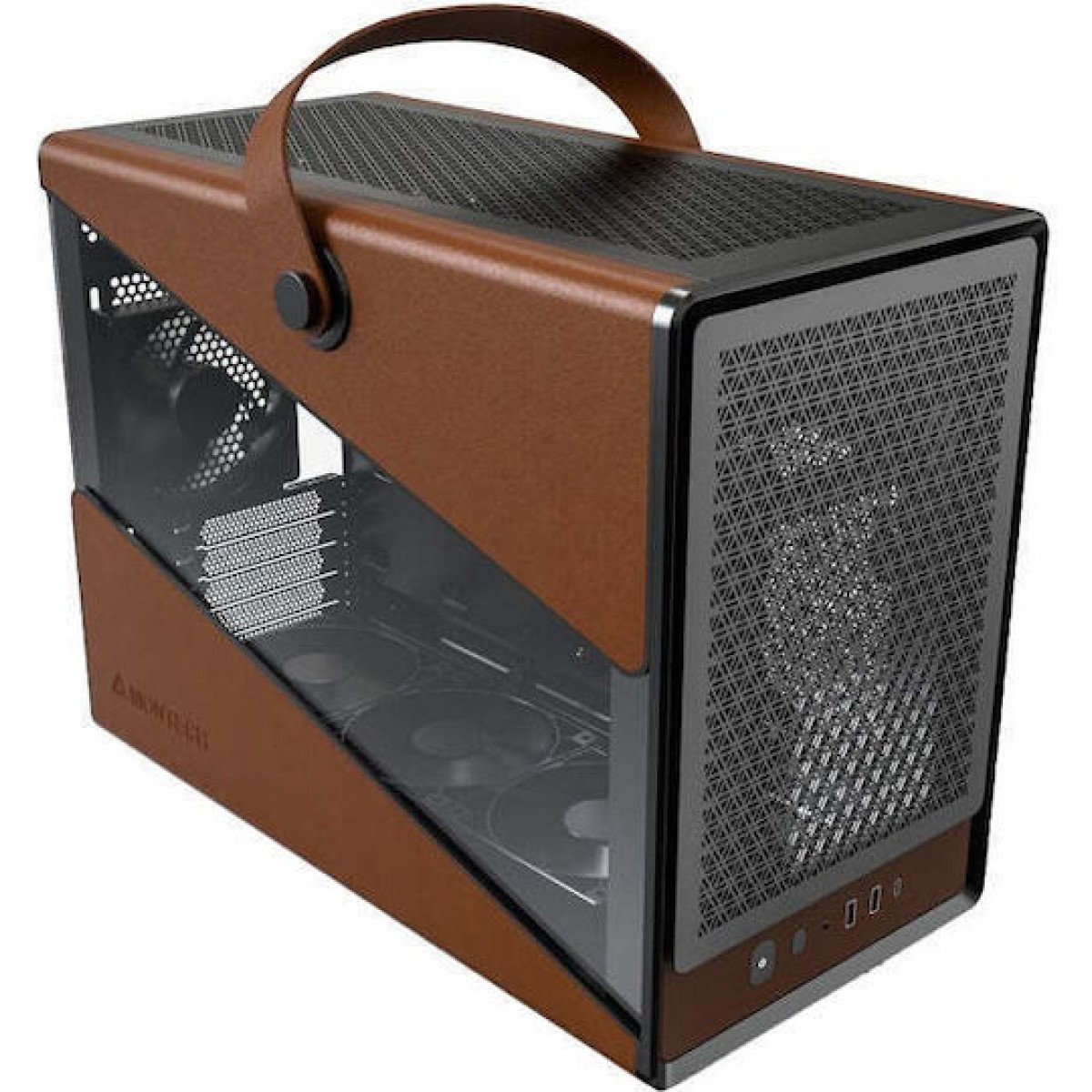 Montech Heritage PRO Mini Tower Κουτί Υπολογιστή με Πλαϊνό Παράθυρο Μαύρο