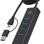 Icy Box USB 3.2 Hub 7 Θυρών με σύνδεση USB-A / USB-C