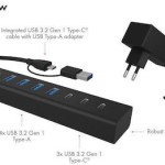 Icy Box USB 3.2 Hub 7 Θυρών με σύνδεση USB-A / USB-C