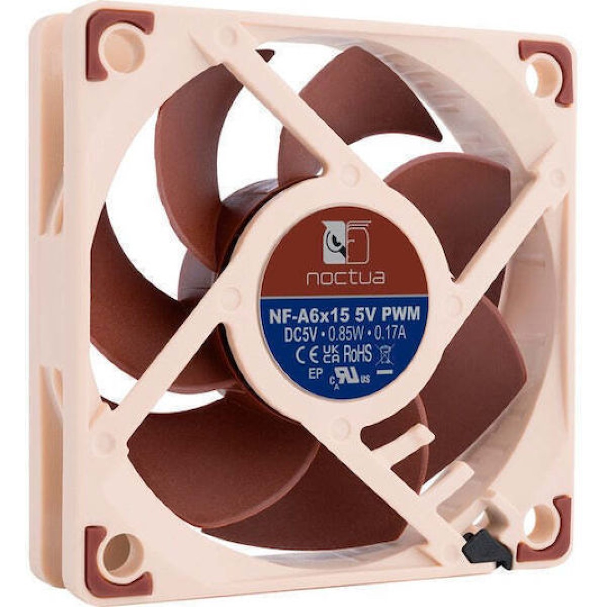 Noctua Case Fan 60mm με Χωρίς Led Φωτισμό και Σύνδεση 4-Pin PWM Καφέ