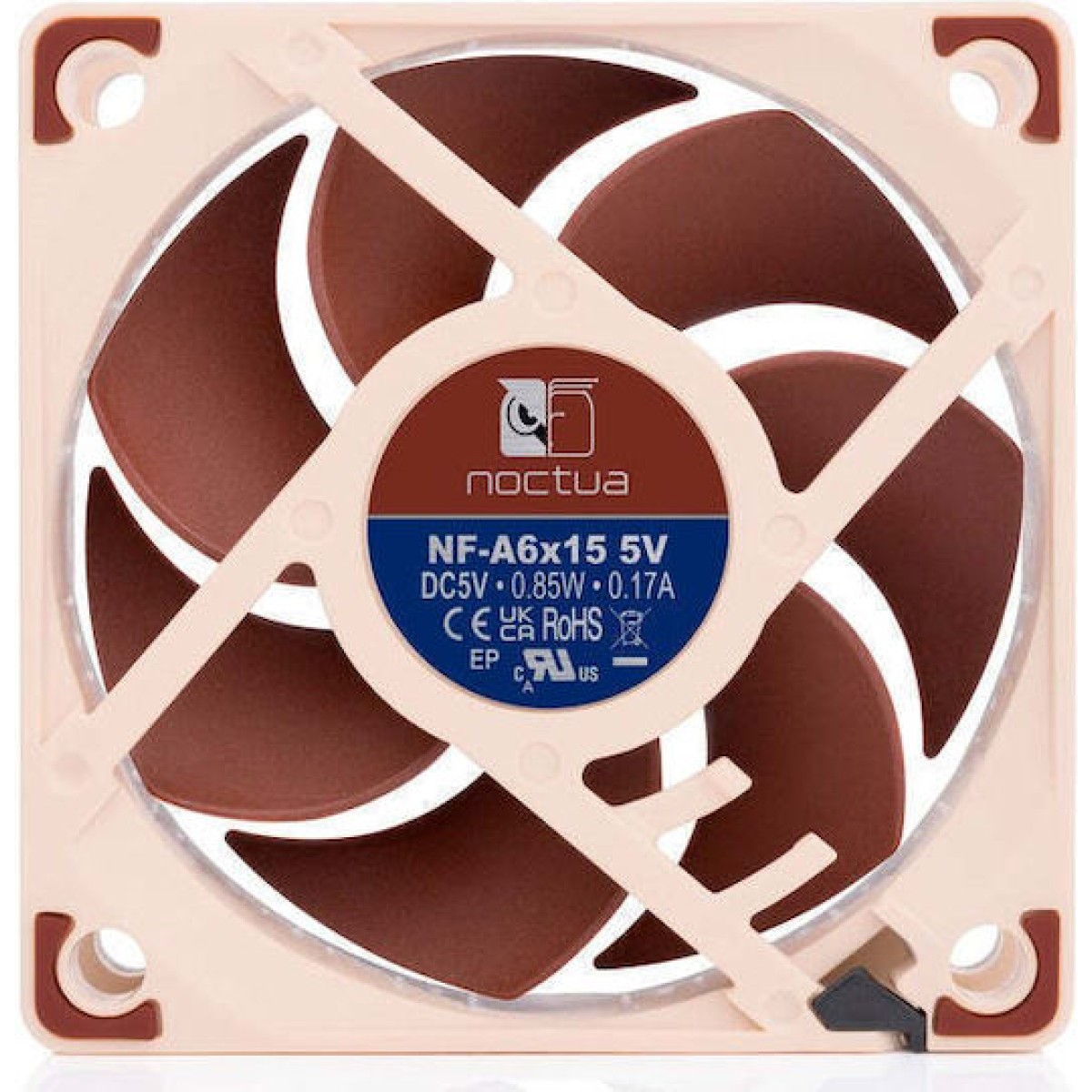 Noctua NF-A6x15 Case Fan 60mm Καφέ