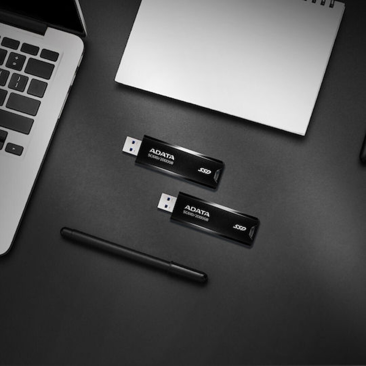 Adata SC610 500GB USB 3.2 SSD Stick Μαύρο