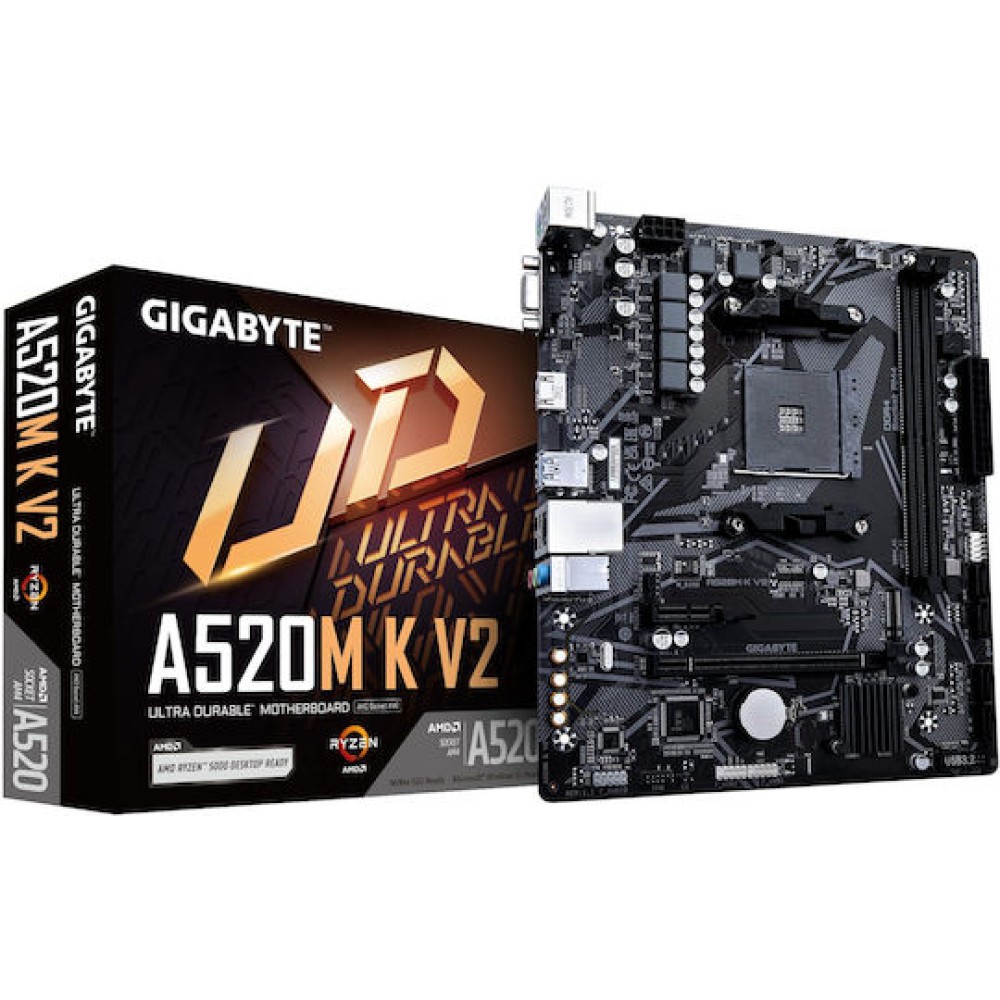 Gigabyte A520M K V2 rev. 1.0 Motherboard Micro ATX με AMD AM4 Socket