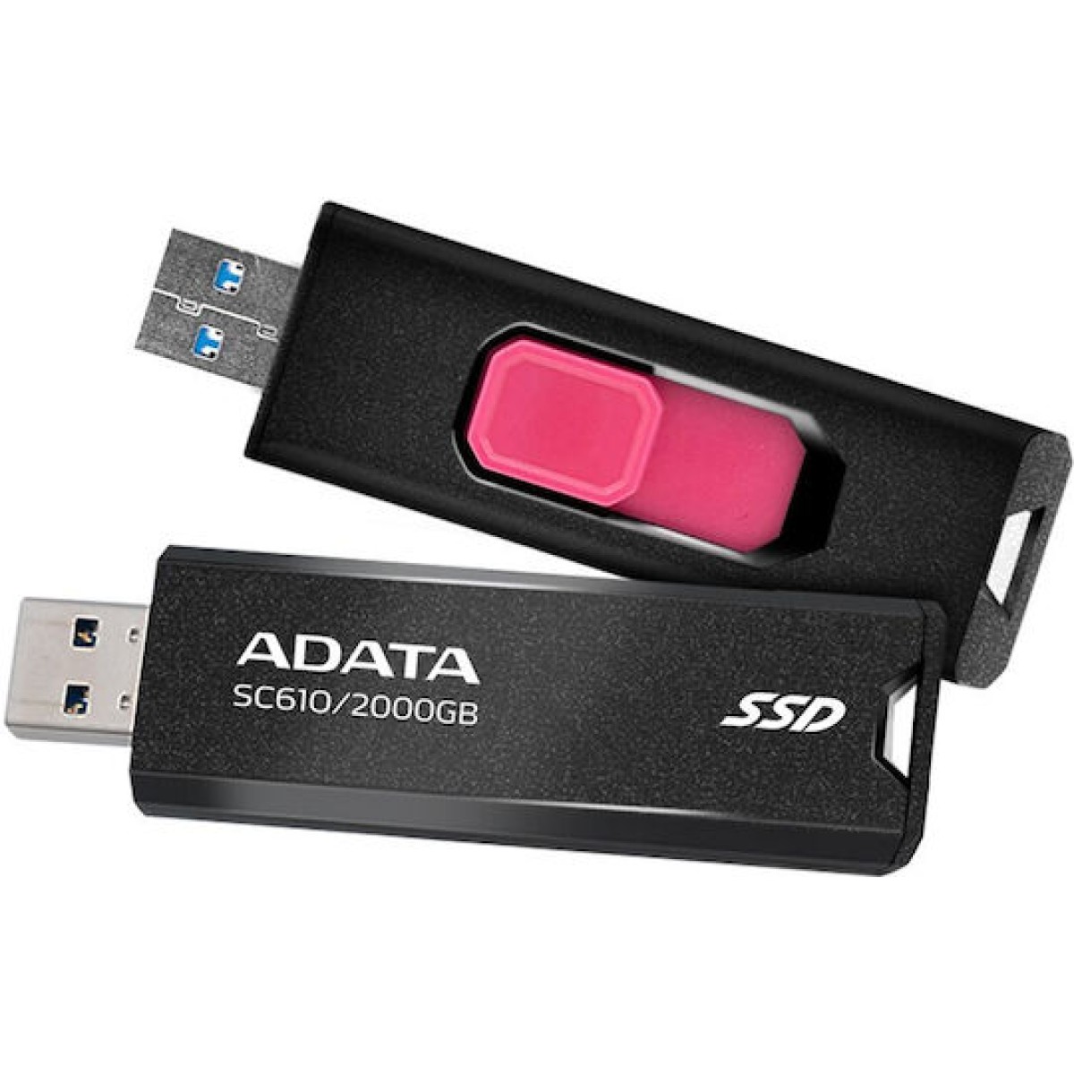 Adata SC610 USB 3.2 Εξωτερικός SSD 2TB Μαύρο
