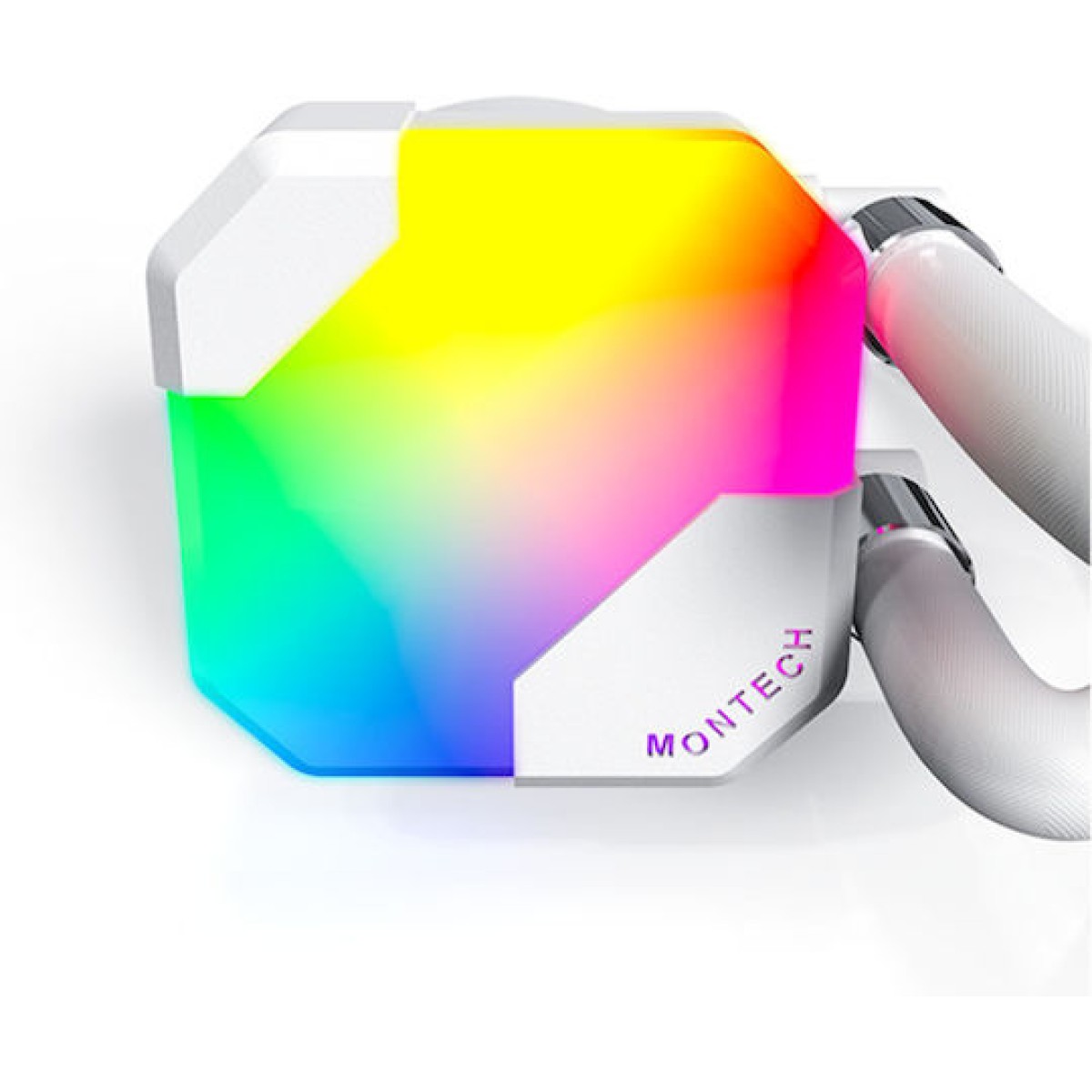 Montech HyperFlow Υδρόψυξη Επεξεργαστή Τριπλού Ανεμιστήρα 120mm για Socket AM4/AM5/1700/1200/115x με ARGB Φωτισμό Λευκή