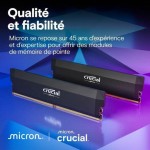 Crucial Pro DDR5 32GB RAM με 2x16GB Modules και Ταχύτητα 6400 για Desktop