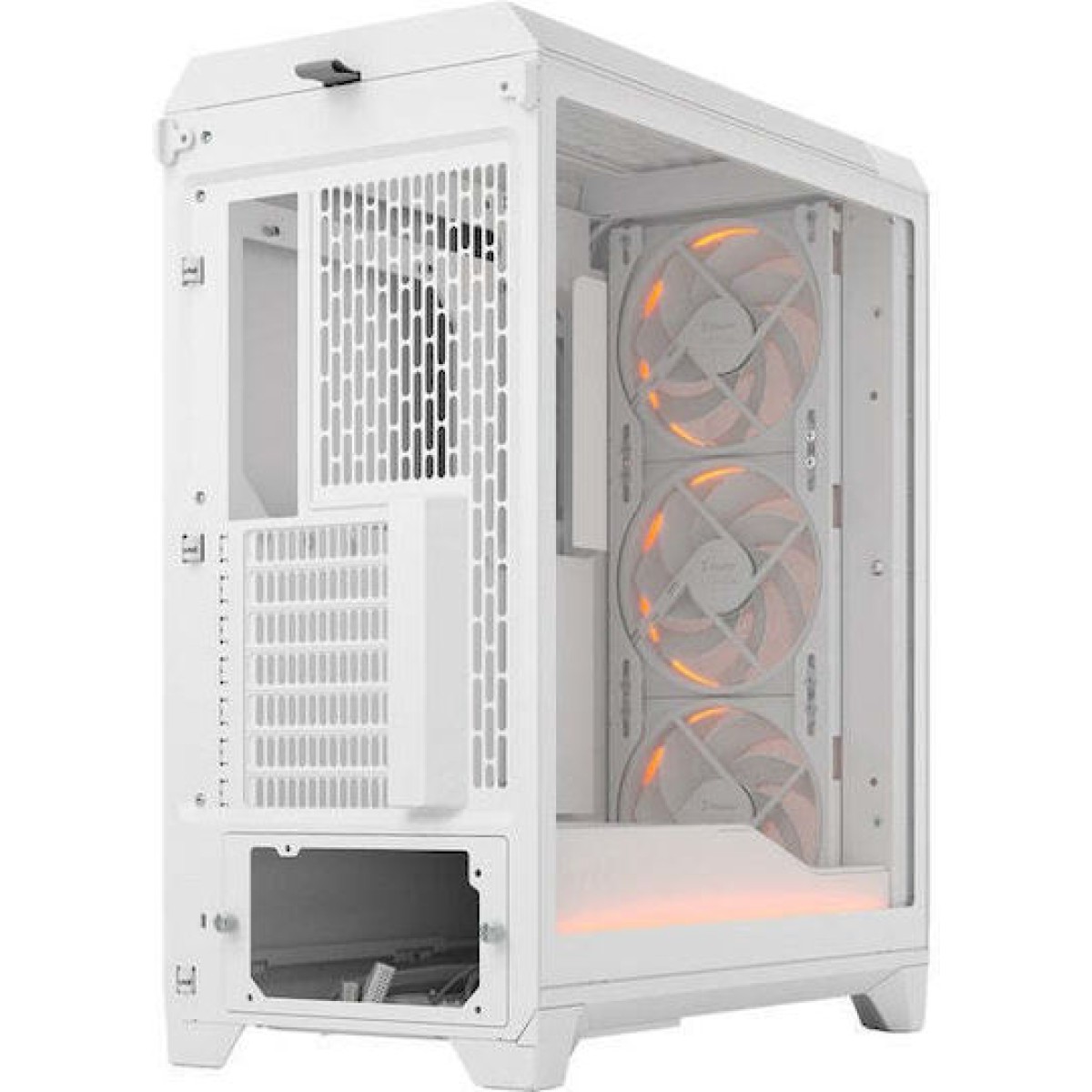 Fractal Design Ambience Pro RGB White TG Clear Tint Gaming Midi Tower Κουτί Υπολογιστή με Πλαϊνό Παράθυρο Λευκό