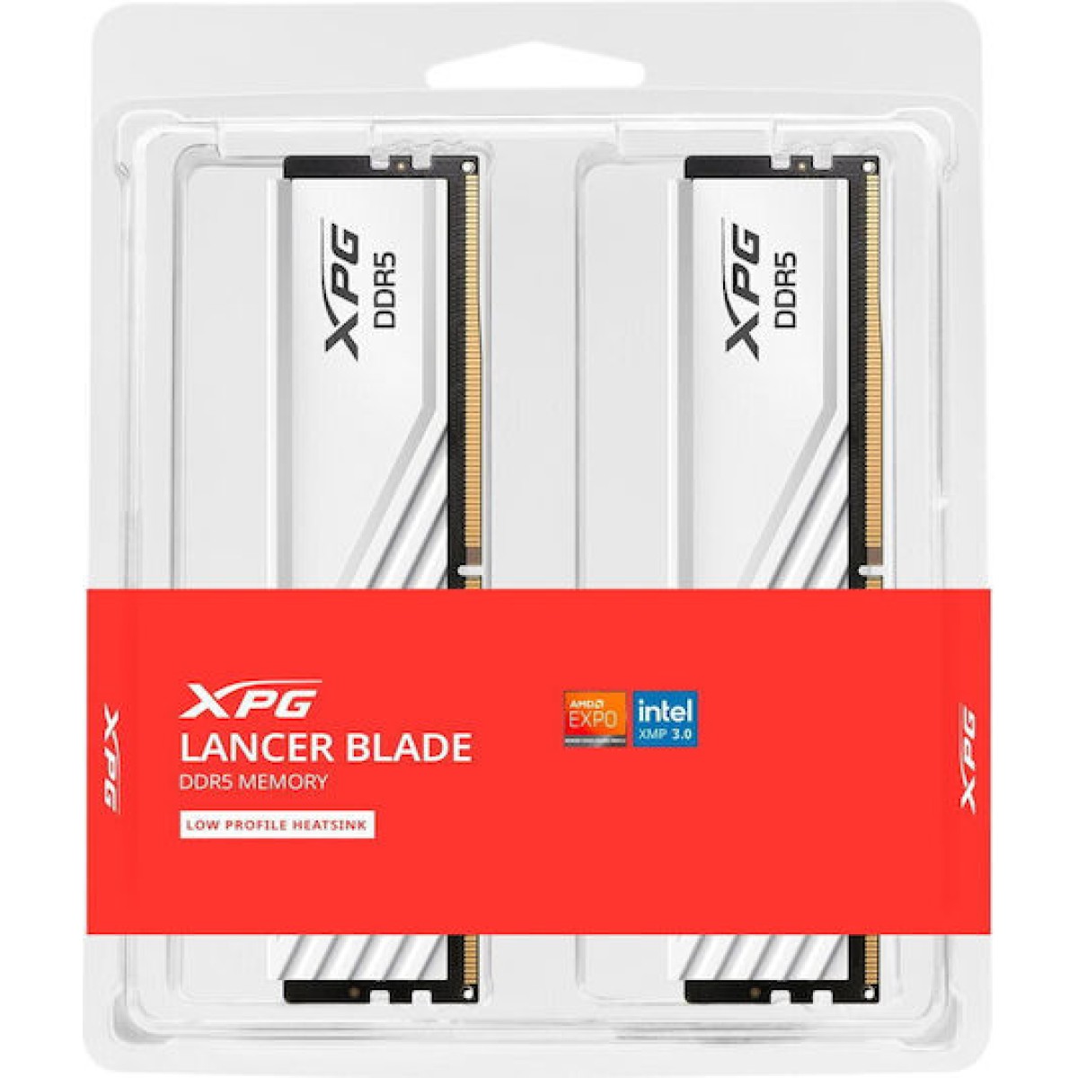 DIMM 32 GB DDR5-5600 (2x 16 GB) Dual-Kit (weiß, AX5U5600C4616G-DTLABWH, XPG Lancer Blade, INTEL XMP, AMD EXPO)