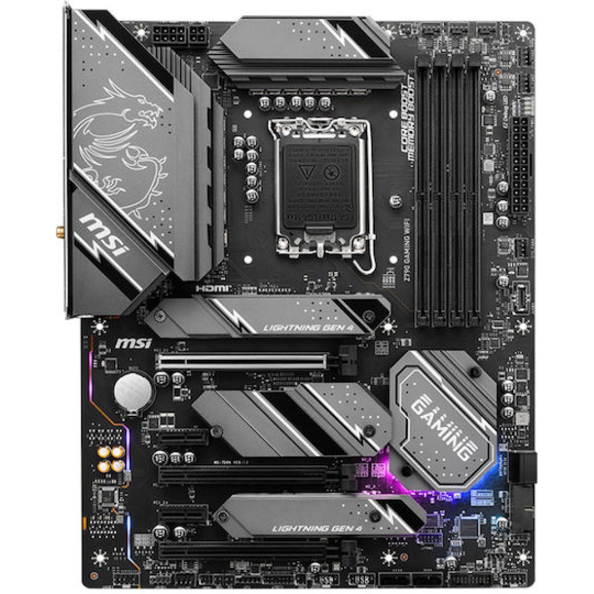 MSI Z790 Gaming Plus Wi-Fi Motherboard ATX με Intel 1700 Socket 7E06-026R 801-7E06-023
