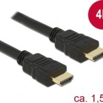DeLock Cable HDMI male - HDMI male 1.5m Μαύρο