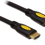 DeLock Cable HDMI male - HDMI male 1.5m Μαύρο