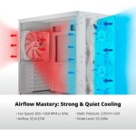 Montech Case Fan 140mm με ARGB Φωτισμό Λευκό