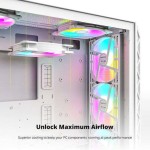 Montech Case Fan 140mm με ARGB Φωτισμό Λευκό