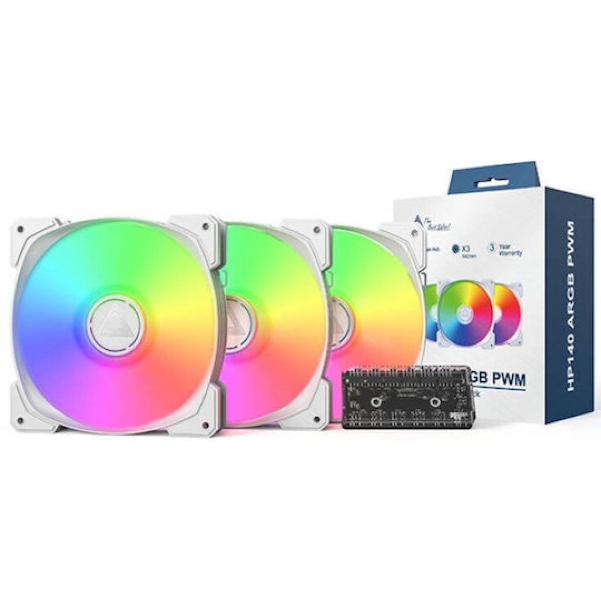 Montech Case Fan 140mm με ARGB Φωτισμό Λευκό