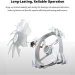 Montech Case Fan 140mm με ARGB Φωτισμό Λευκό