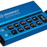 Kingston IronKey Keypad 200C 128GB USB 3.2 Stick με σύνδεση USB-C Μπλε
