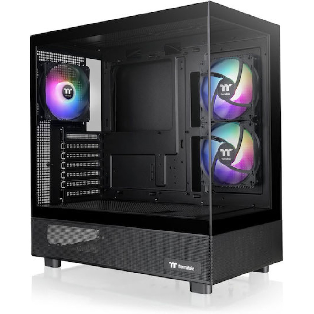 Thermaltake View 270 Plus TG ARGB Midi Tower Κουτί Υπολογιστή με Πλαϊνό Παράθυρο Black