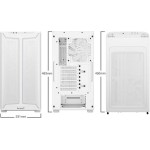 Be Quiet Pure Base 501 DX Gaming Midi Tower Κουτί Υπολογιστή με Πλαϊνό Παράθυρο και RGB Φωτισμό Λευκό