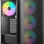 Be Quiet Pure Base 501 LX Gaming Midi Tower Κουτί Υπολογιστή με Πλαϊνό Παράθυρο και RGB Φωτισμό Μαύρο