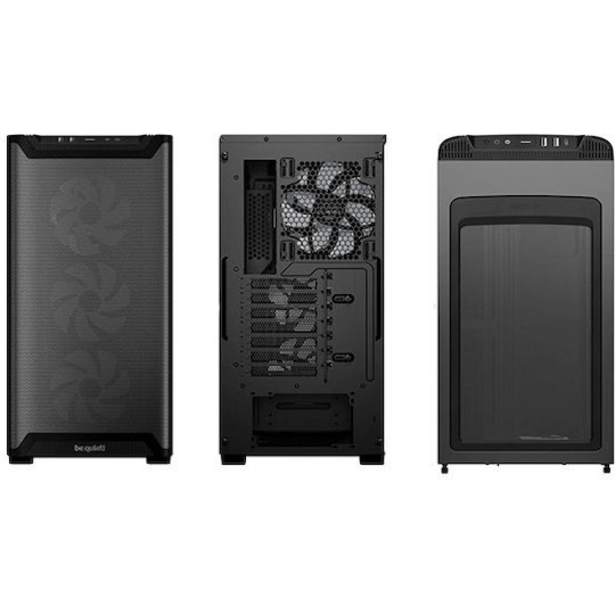 Be Quiet Pure Base 501 LX Gaming Midi Tower Κουτί Υπολογιστή με Πλαϊνό Παράθυρο και RGB Φωτισμό Μαύρο