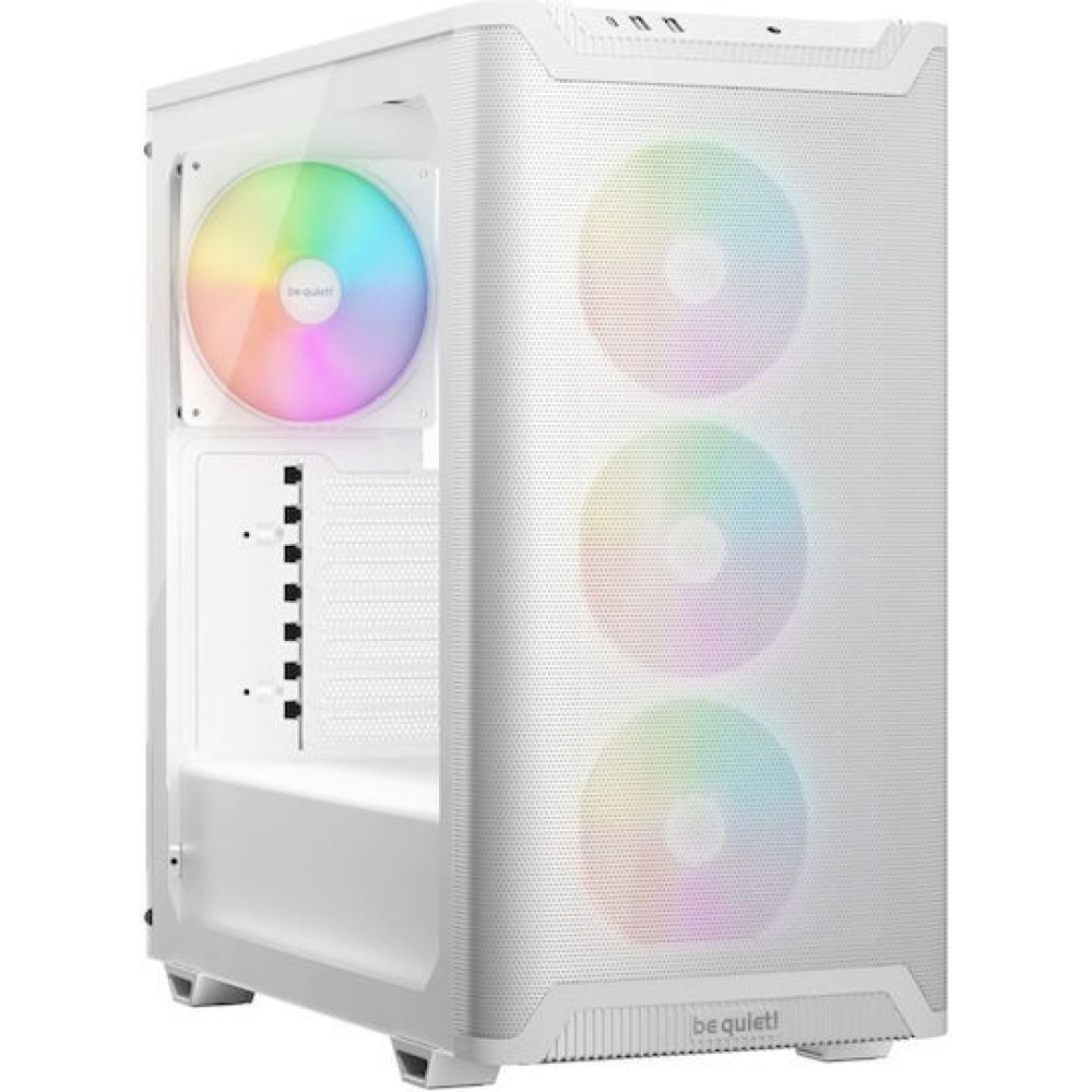 Be Quiet Pure Base 501 LX Gaming Midi Tower Κουτί Υπολογιστή με Πλαϊνό Παράθυρο και RGB Φωτισμό Λευκό