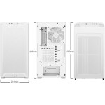 Be Quiet Pure Base 501 LX Gaming Midi Tower Κουτί Υπολογιστή με Πλαϊνό Παράθυρο και RGB Φωτισμό Λευκό
