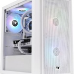 Thermaltake Versa H16 TG ARGB Gaming Micro Tower Κουτί Υπολογιστή με Πλαϊνό Παράθυρο Snow