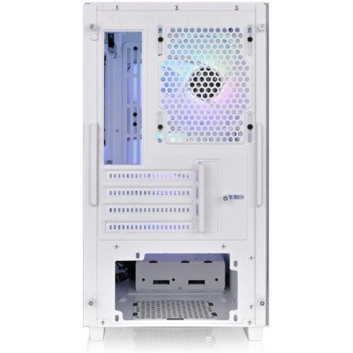 Thermaltake Versa H16 TG ARGB Gaming Micro Tower Κουτί Υπολογιστή με Πλαϊνό Παράθυρο Snow