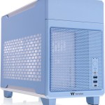 Thermaltake TR100 Mini Tower Κουτί Υπολογιστή Hydrangea Blue