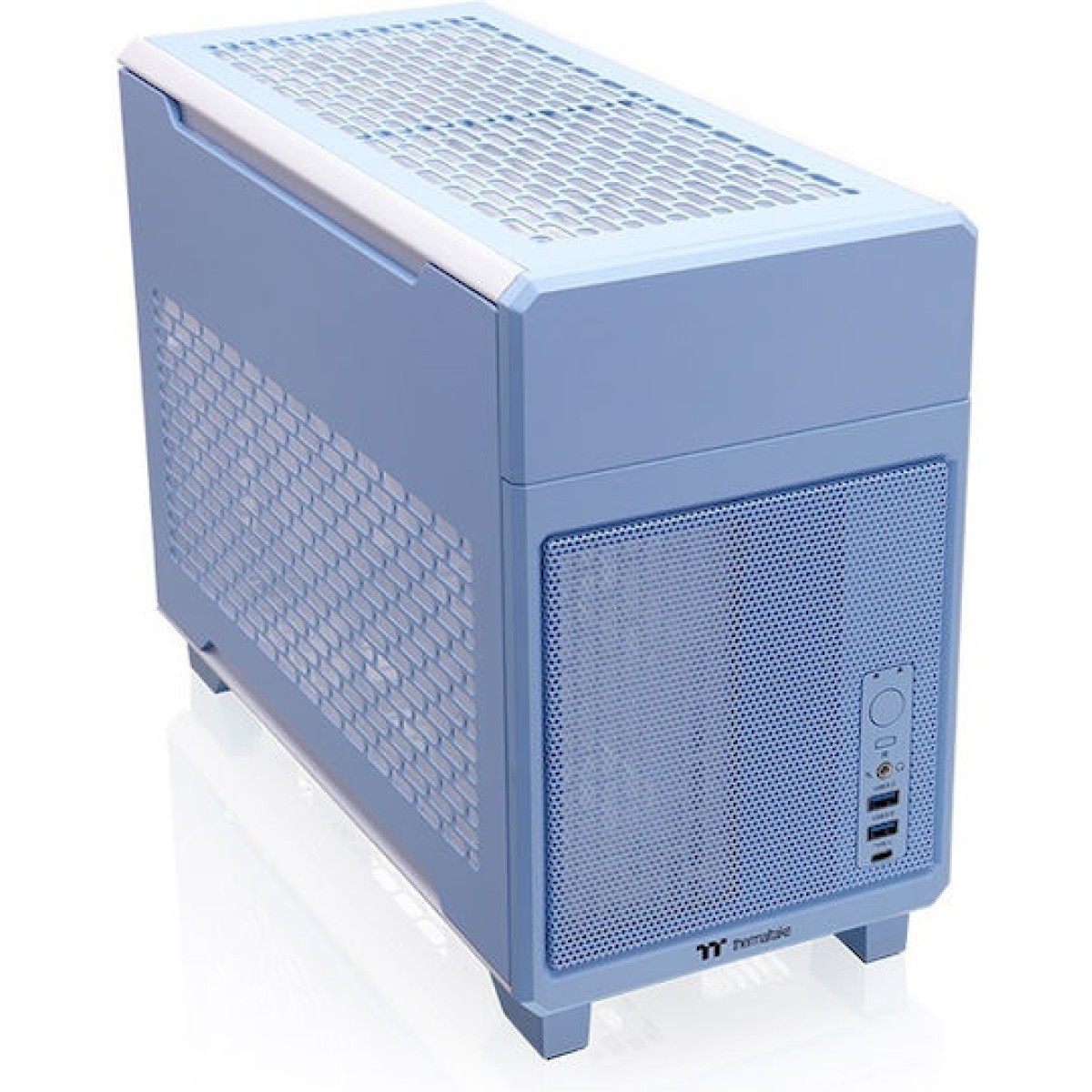 Thermaltake TR100 Mini Tower Κουτί Υπολογιστή Hydrangea Blue