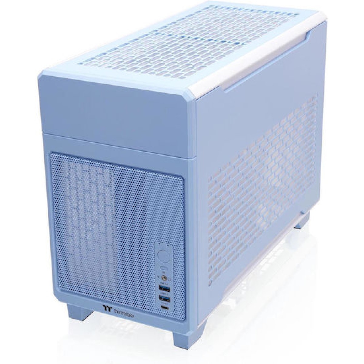 Thermaltake TR100 Mini Tower Κουτί Υπολογιστή Hydrangea Blue