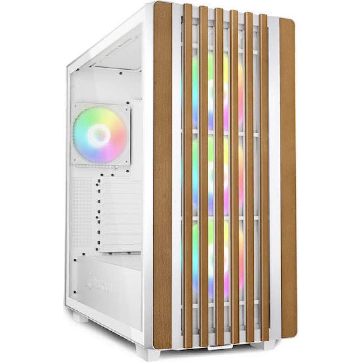 Sharkoon Rebel C70G RGB Gaming Midi Tower Κουτί Υπολογιστή Λευκό