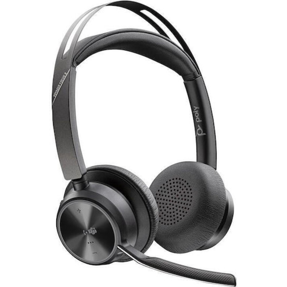 HP POLY VF2 -M Ασύρματα Over Ear Multimedia Ακουστικά με μικρόφωνο και σύνδεση Bluetooth / USB-C