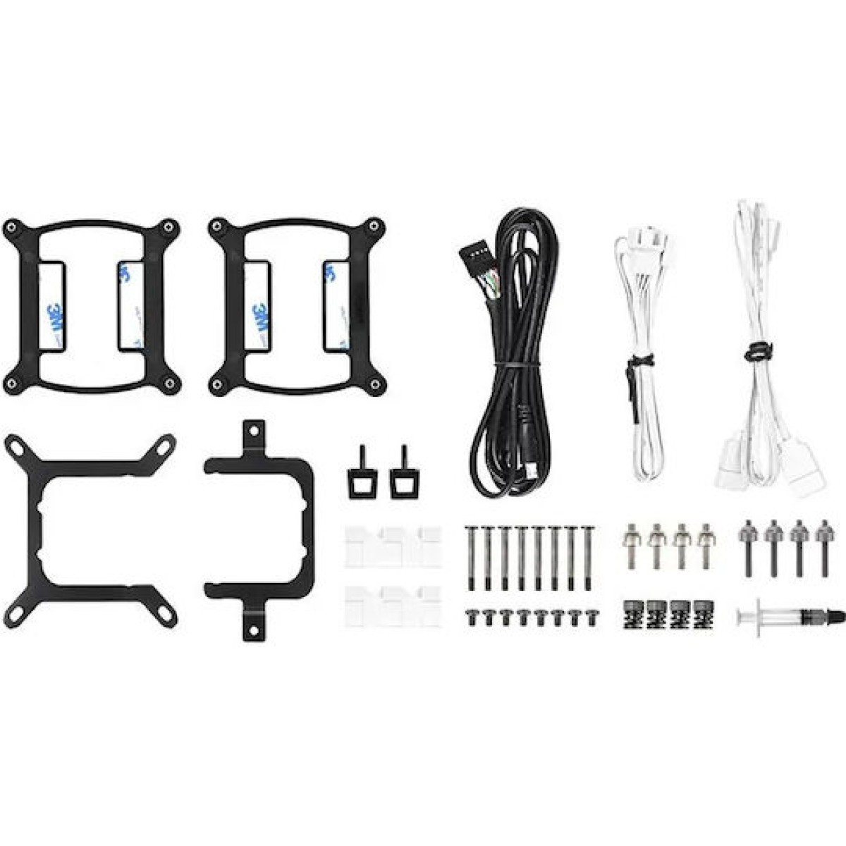 Thermaltake TH240 V2 Ultra (v2) Υδρόψυξη Επεξεργαστή Διπλού Ανεμιστήρα 120mm για Socket AM4/AM5/1700/1200/115x με ARGB Φωτισμό Λευκή