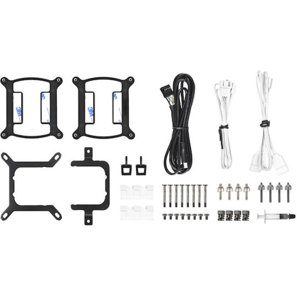 Thermaltake TH280 V2 Ultra Snow Edition (v2) Υδρόψυξη Επεξεργαστή Διπλού Ανεμιστήρα 140mm για Socket AM4/AM5/1700/1200/115x με ARGB Φωτισμό Λευκή