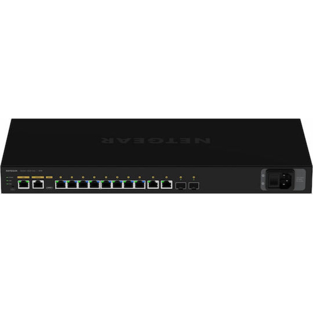 NetGear GSM4212p Managed L2 PoE+ Switch με 12 Θύρες Gigabit (1Gbps) Ethernet και 2 SFP Θύρες